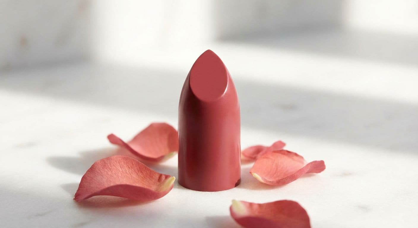 Rose Petal classic pink rose satin lipstick shade